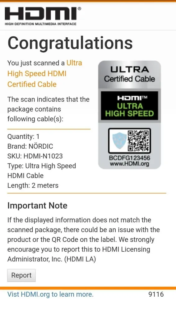 NORDIC CERTIFICEREDE KABLER 2m Ultra High Speed HDMI 2.1 8K 60Hz 4K 120Hz 48Gbps Dynamic HDR eARC VRR Synthetic flettet ka...