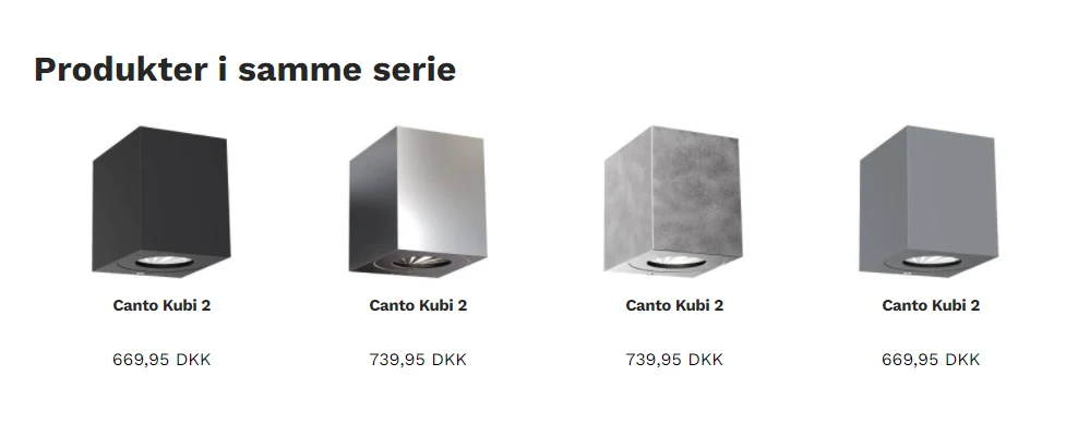 Nordlux - Canto KUBI 2 Væglampe, Kridt