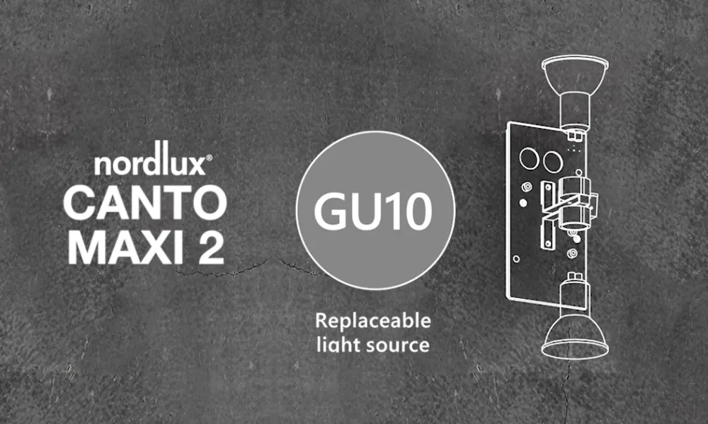 Nordlux - Canto Maxi 2 Væglampe, Messing