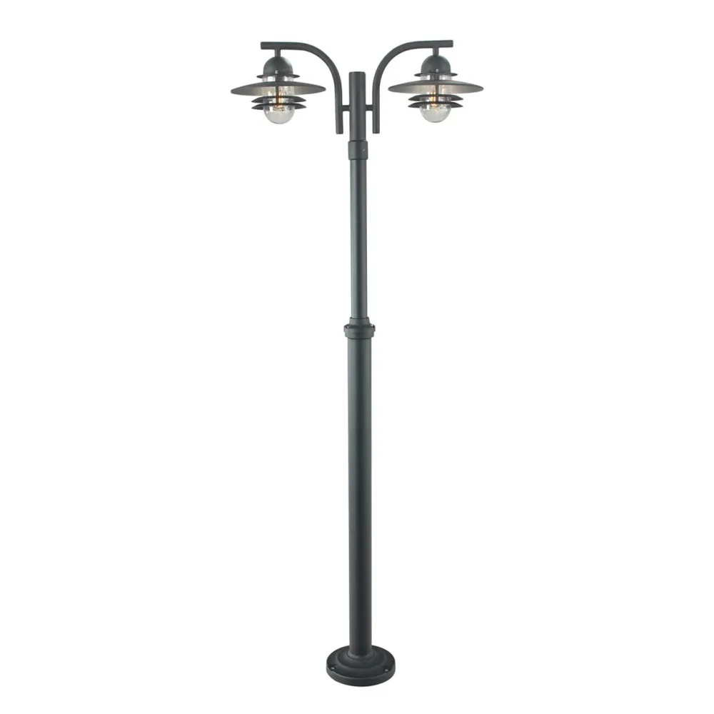 Norlys Oslo Charcoal, E27 IP55 2 x 57W - Udendørslampe