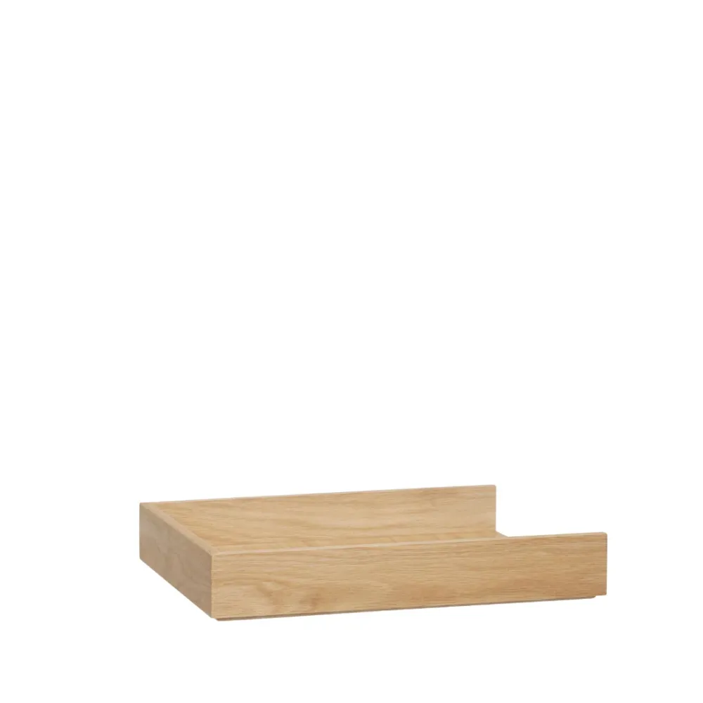 Organiser Rail Desk egetræ - sæt af 2 dele