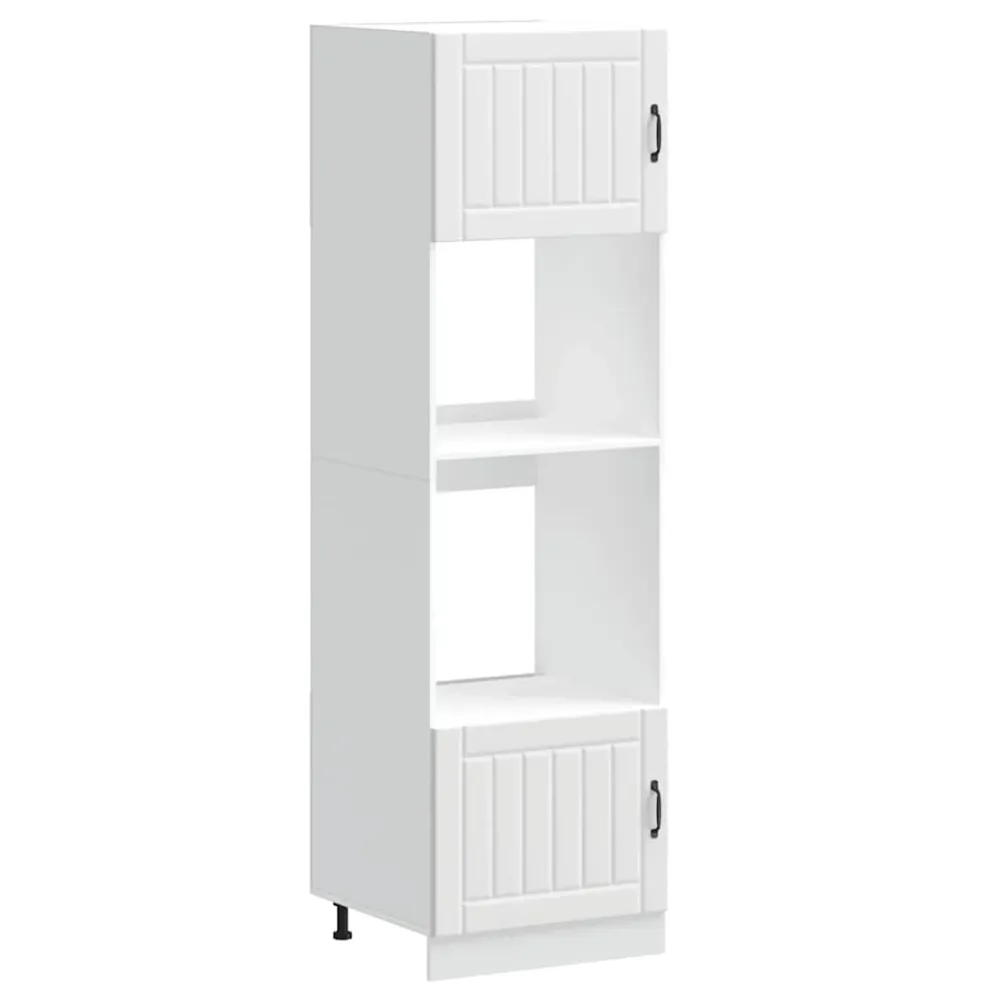 ovnskabe 2 stk. "Lucca" hvidt designed træ
