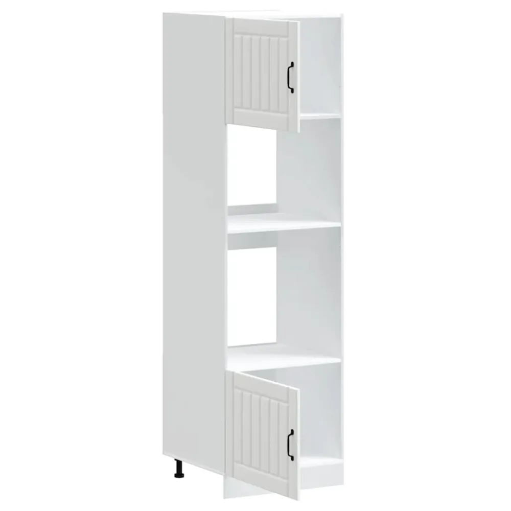 ovnskabe 2 stk. "Lucca" hvidt designed træ