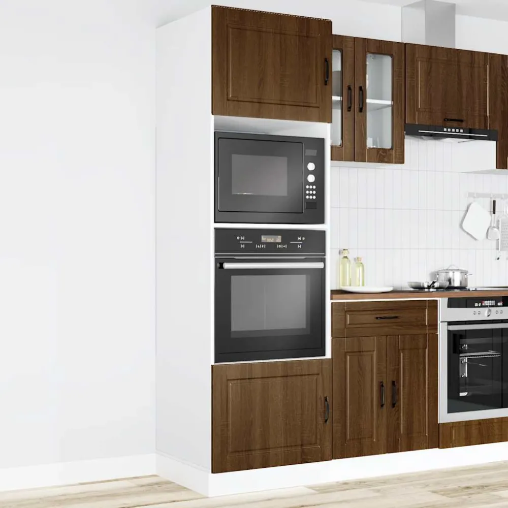 ovnskabe 2 stk. Porto designed træ brun egetræsfarve