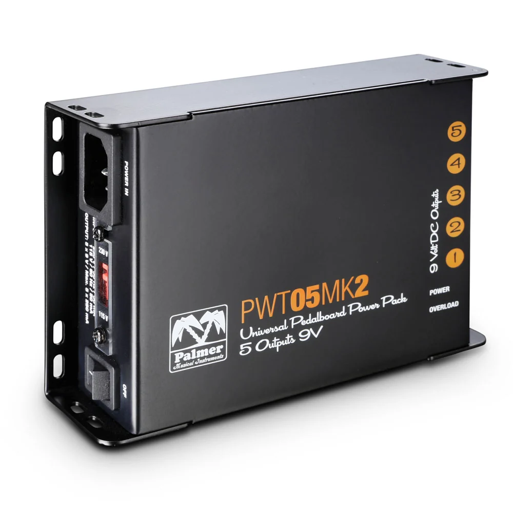 Palmer PWT 05 MK 2 – Generel 9V strømforsyning til pedalboard med 5 udgange