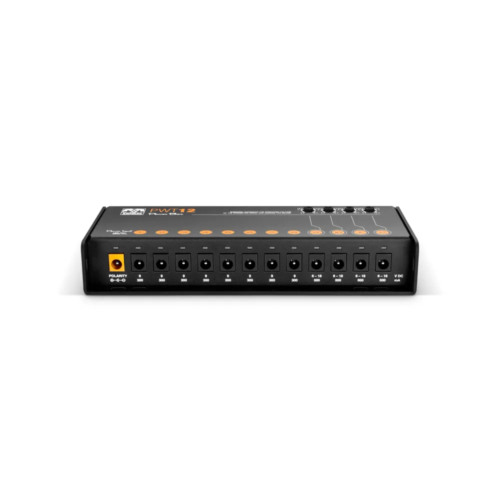 Palmer PWT 12 MK 2 – Universal strømforsyning til pedalboard med 12 udgange