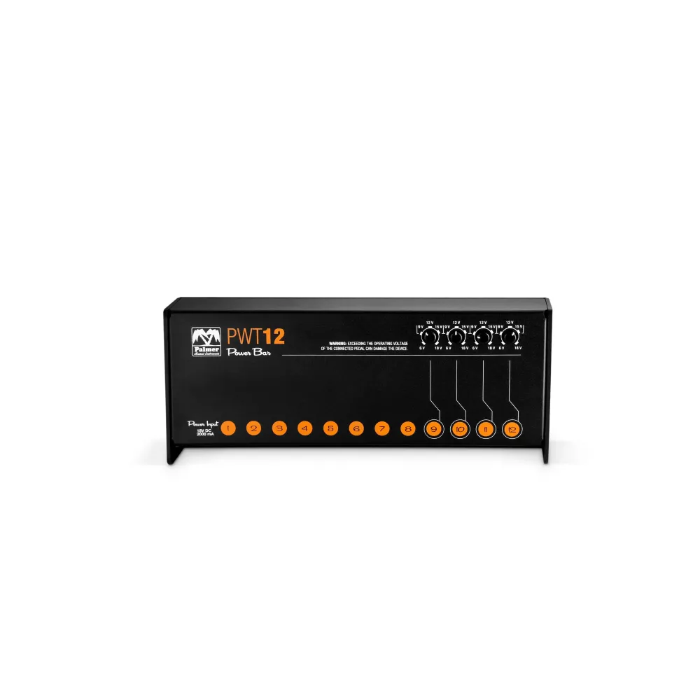 Palmer PWT 12 MK 2 – Universal strømforsyning til pedalboard med 12 udgange