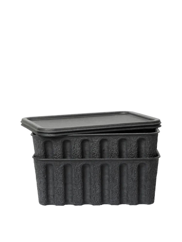 Paper Pulp Box - Place 2 - Charcoal Large