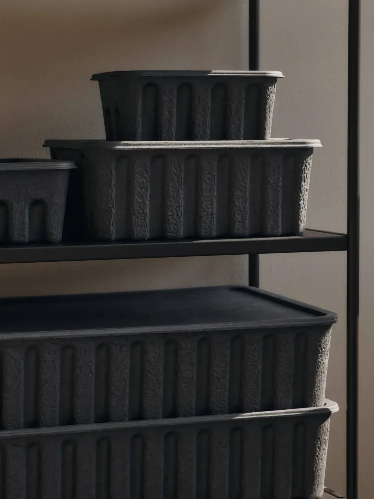 Paper Pulp Box - Place 2 - Charcoal Large