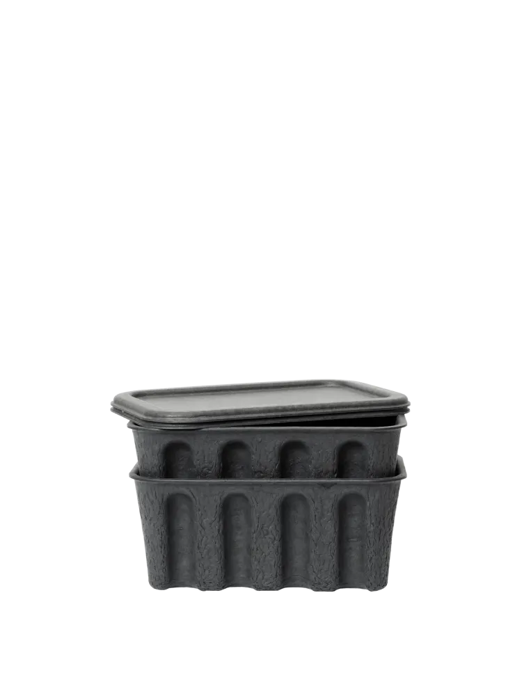 Paper Pulp Box - Place 2 - Charcoal Large