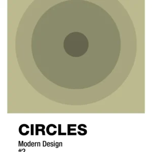plakat: circles #2 - back to nature 60