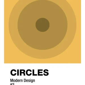 plakat: circles #2 - honeycomb 60