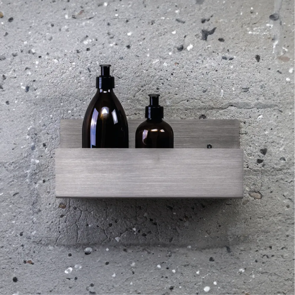 FF Plana | Brusehylde 2 riller - Rustfri Chromed 20