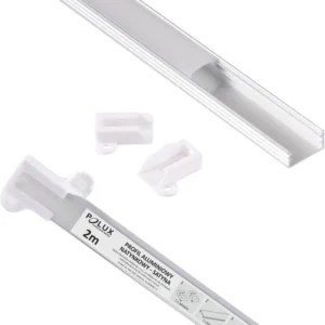Polux overflademonteret profil til LED-strips 2 m satin