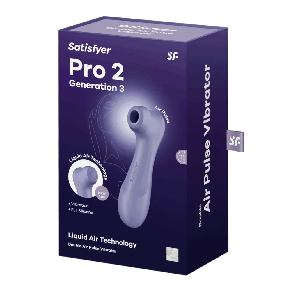 Pro 2 Generation 3 - Double Air Pulse Vibrator - Liquid Air - Lila Preloaded Charts