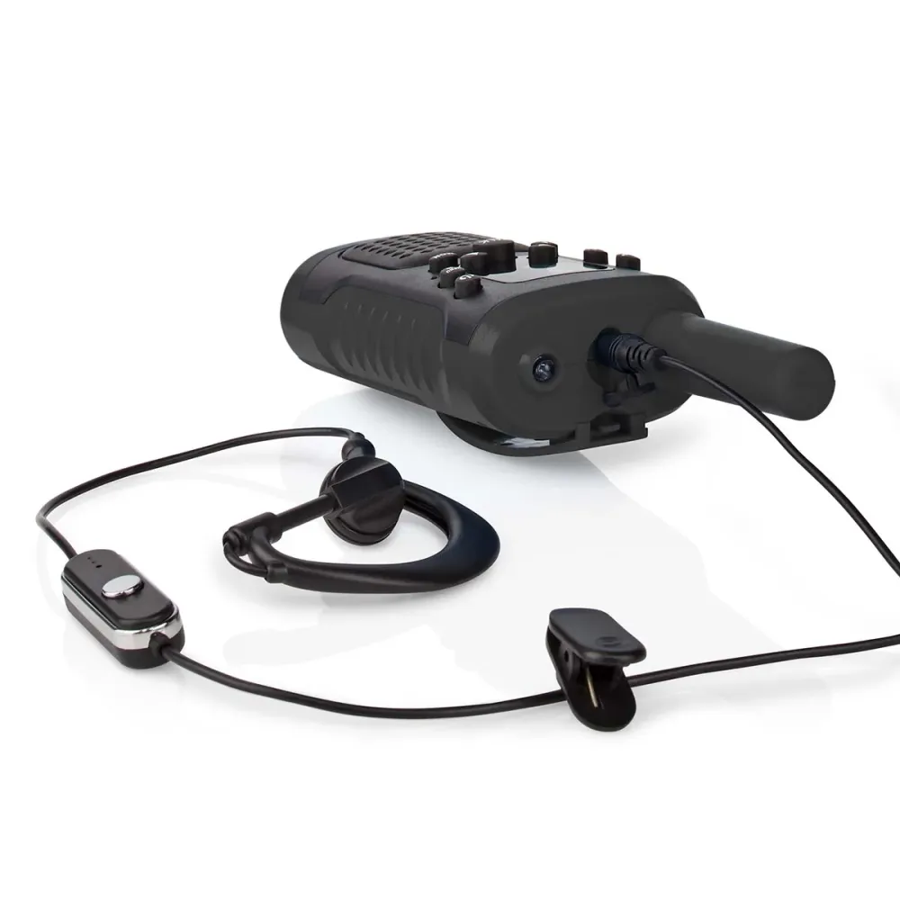 Professional Marine Nedis Walkie Talkie Sæt m. Headset (Op til 6km)