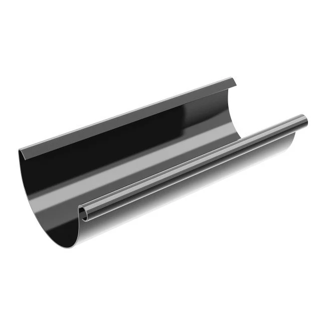 PVC-rende Ocean 75 mm grafitgrå 2 m