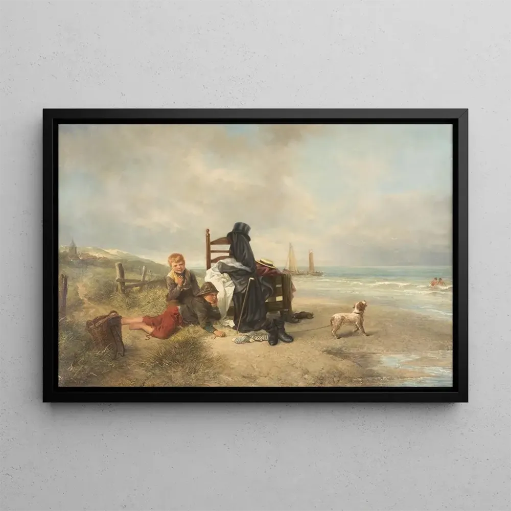 Quadro Due ragazzi spiaggia - Mari ten Kate | Stampa d'arte