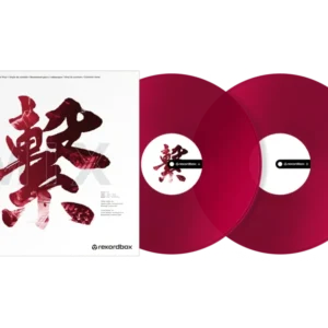 RB-VD2-CR Rekordbox control vinyl (sæt af 2) krystal red)