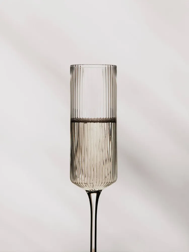 Ripple Champagne Flutes - Place 2 - Clear