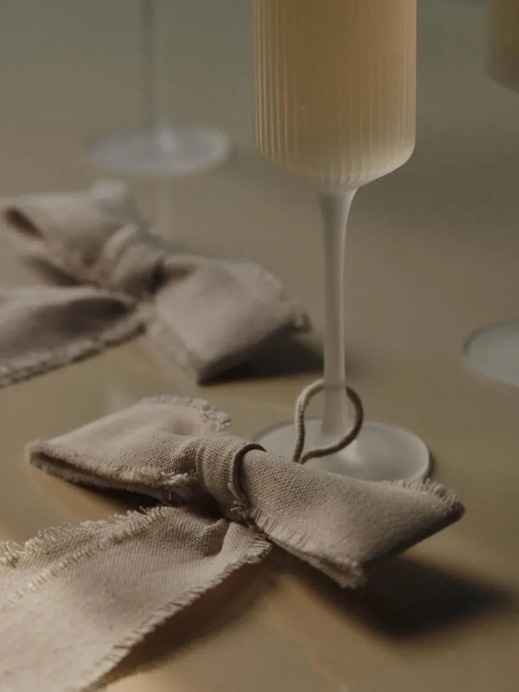 Ripple Champagne Flutes - Place 2 - Frosted