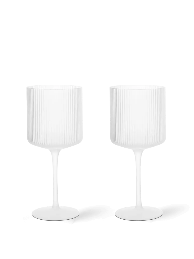 Ripple Red Wine Glasses - Set 2 - Matte