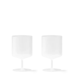 Ripple Wine Glasses - Set 2 - Opaque