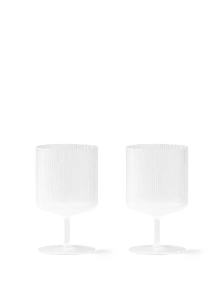 Ripple Wine Glasses - Set 2 - Opaque