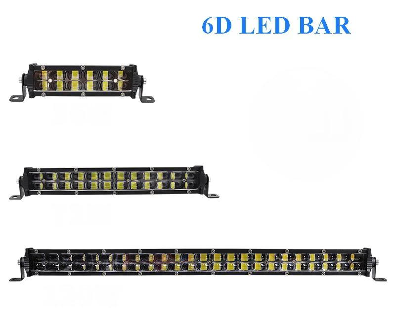 2 Rækkers 6D LED Lys Bro / Vivid bar 36 - 72 - 108 watt