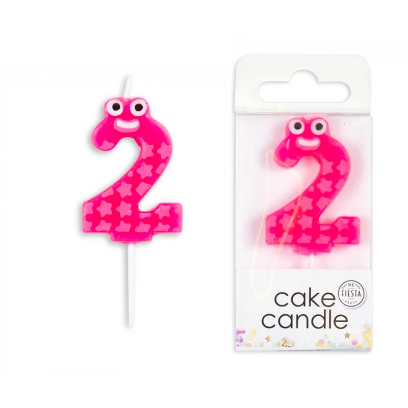 Rose 2 års kagelys