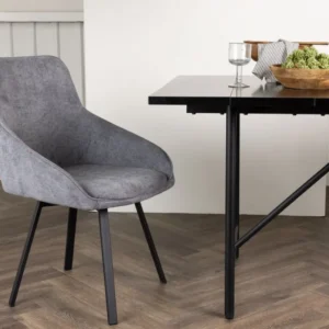 Rosie Spisebordsstol 2-stk Grå