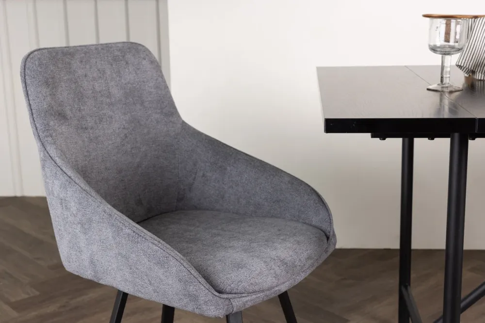 Rosie Spisebordsstol 2-stk Grå