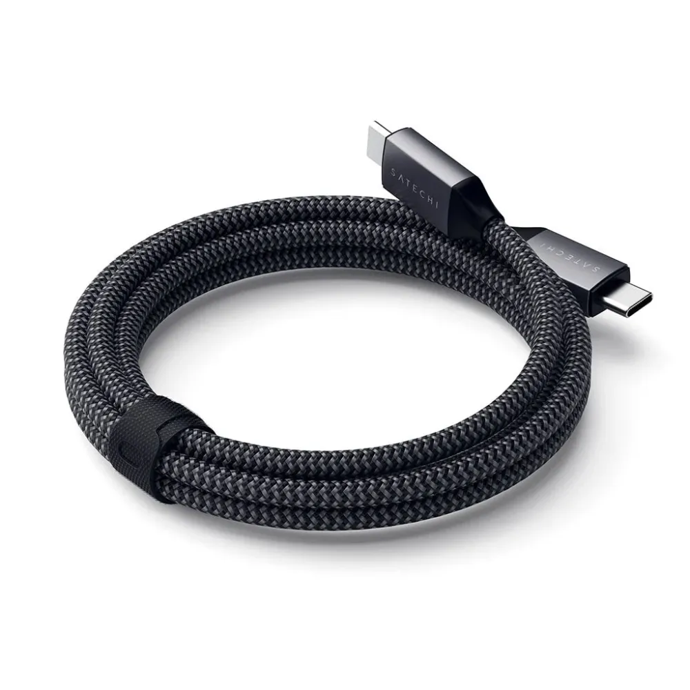 Satechi USB TYPE-C Til USB-C Kabel 100W - 2m - Space Grey