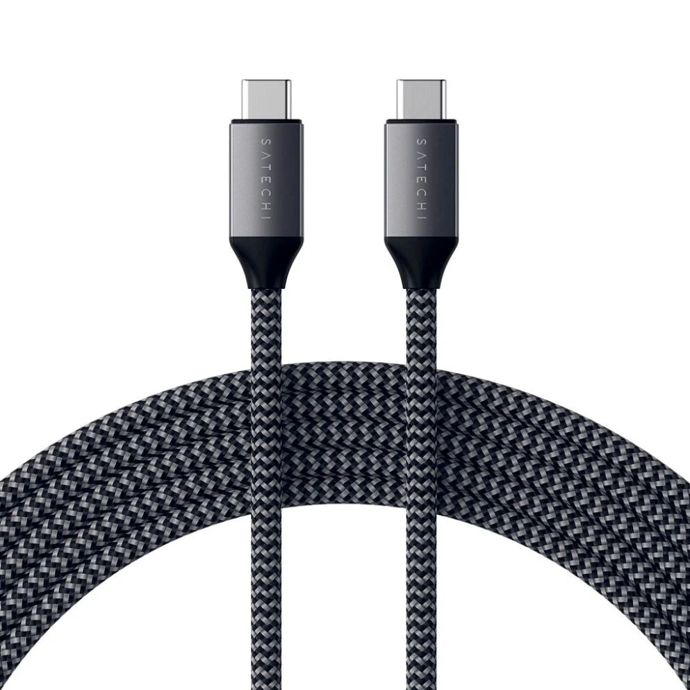 Satechi USB TYPE-C Til USB-C Kabel 100W - 2m - Space Grey
