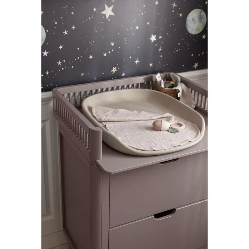 Sebra Puslebordet m. Skuffer - Jetty Taupe - Bundle 2