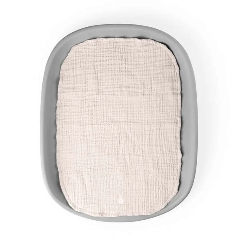 Sebra Pusleunderlag - 6-lags - 2 stk. - Muslin - Birchbark Rose