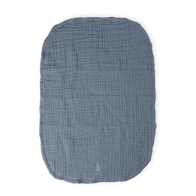 Sebra Pusleunderlag - 6-lags - 2 stk. - Muslin - Forest Lake Navy