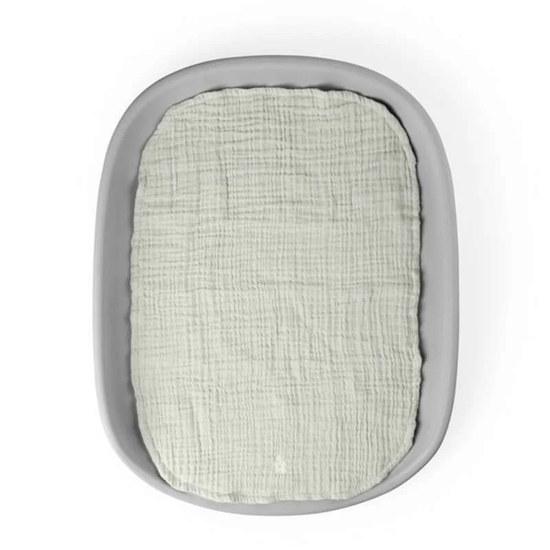 Sebra Pusleunderlag - 6-lags - 2 stk. - Muslin - Mist Forest