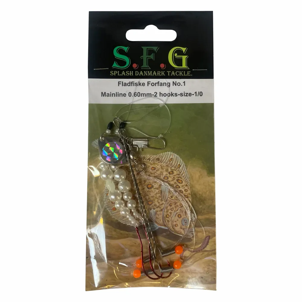 SFG fladfiskeforfang - Perle hooks size - 2 Compatible Navionics