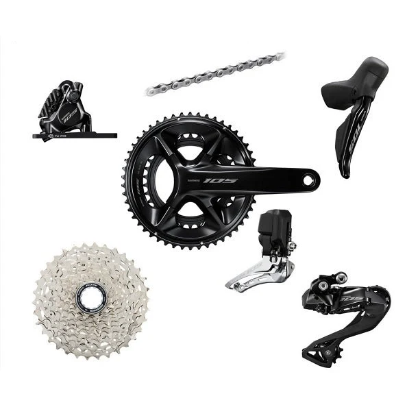 Shimano 105 Di2 2x12 speed Geargruppe Komplet