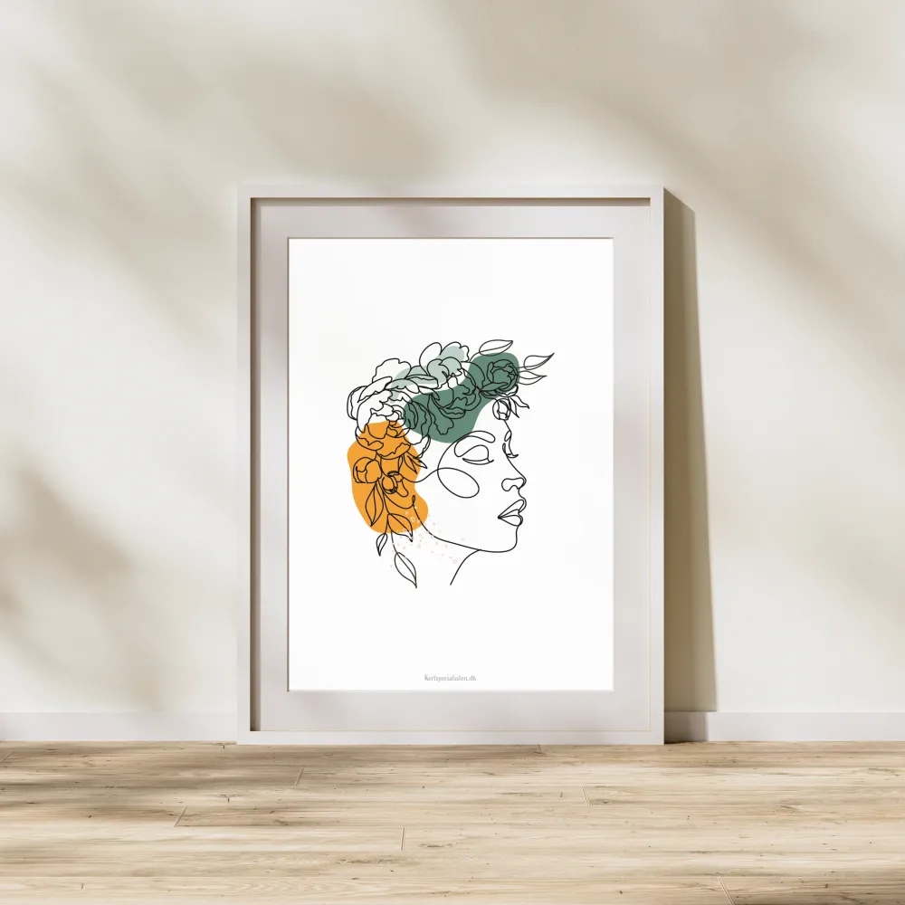 Simple Lines - Lady 2 (Plakat) 500x700mm