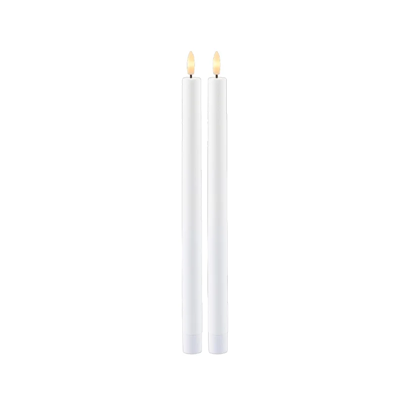 Sirius Sille li-ion LED kronelys 2 stk. hvid Ø2x35 cm