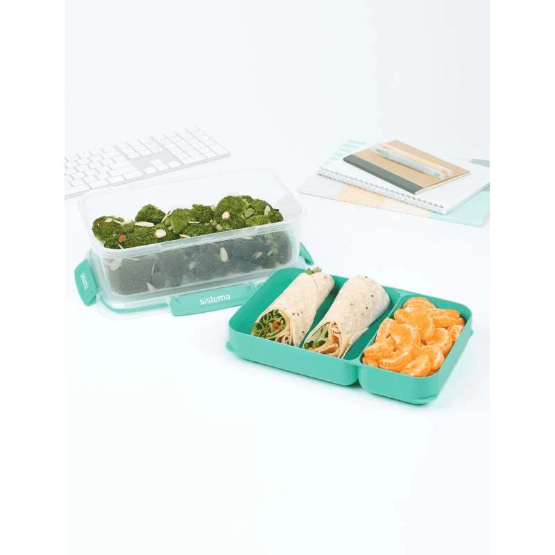 Sistema Rectangle Stax To Go - 2.2L - Minty Påfugl