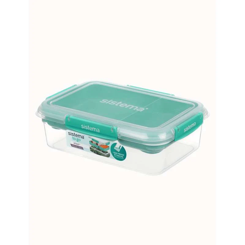 Sistema Rectangle Stax To Go - 2.2L - Minty Påfugl