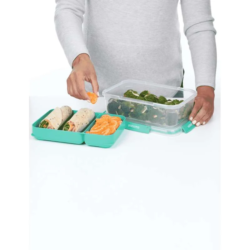 Sistema Rectangle Stax To Go - 2.2L - Minty Påfugl
