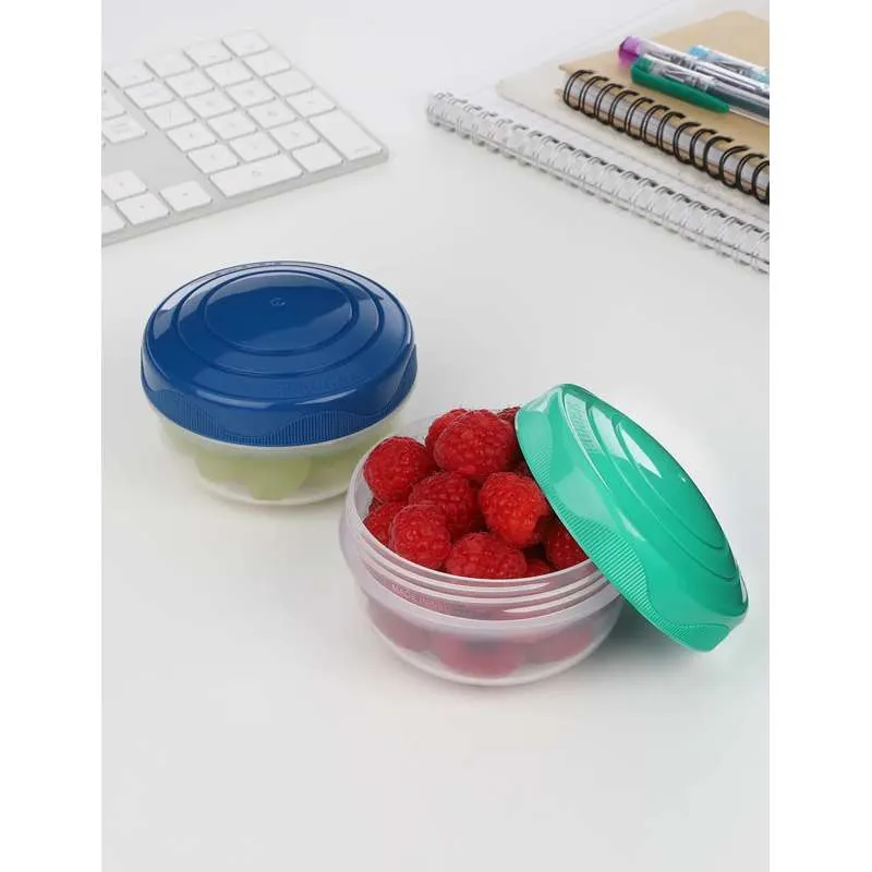 Sistema Snackboks - Portion Pod - 2-Pak - 210ml - Minty Teal/Misty Purple