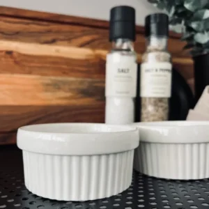 Skåle i alabast porcelæn - Sæt af 2 stk