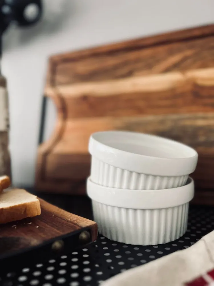 Skåle i alabast porcelæn - Sæt af 2 stk