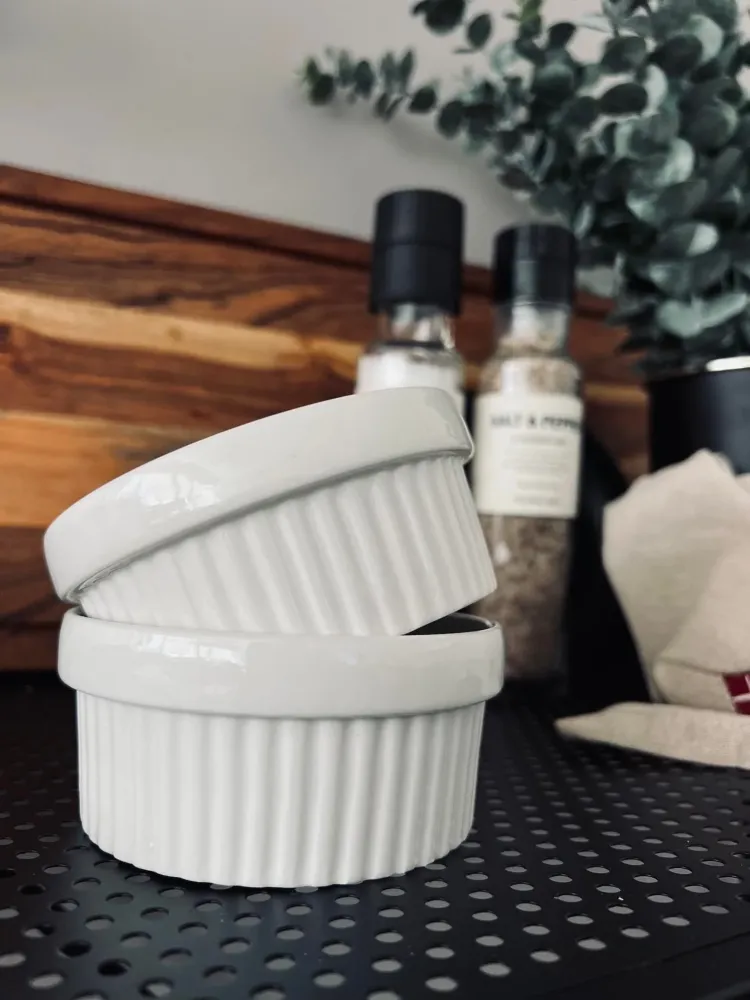 Skåle i alabast porcelæn - Sæt af 2 stk