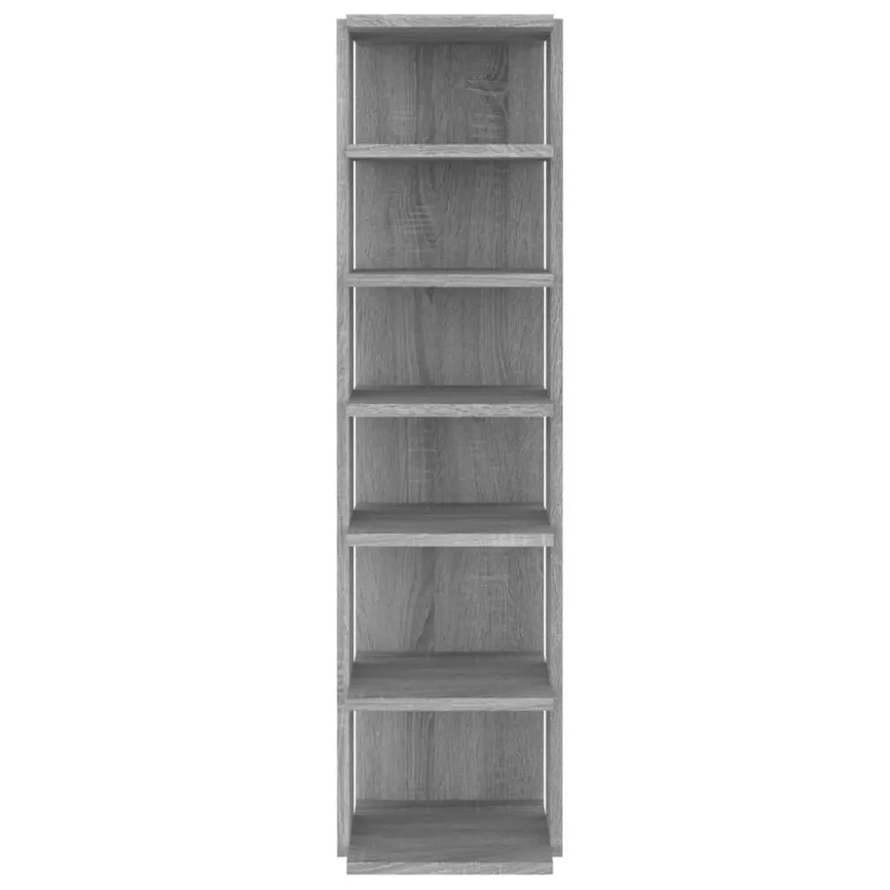 Skoreoler 2 Stk. 27,5X27X102 Cm Indbygget Træ Grå Sonoma-Eg